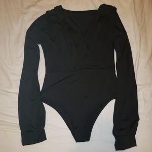 Shein Black Blouse Bodysuit